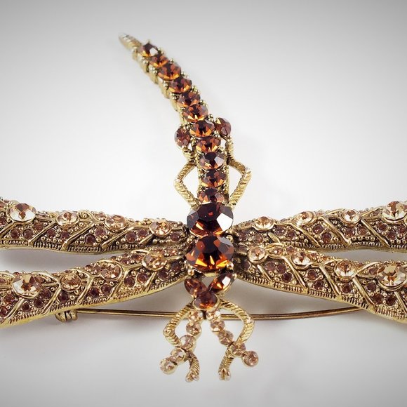 Large Dragonfly Statement Brooch - Picture 6 of 14